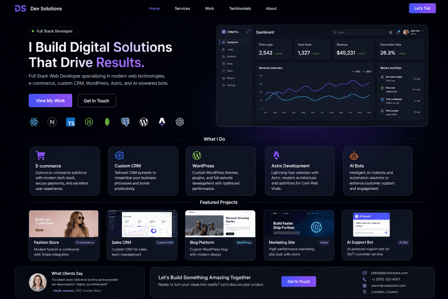 Full Stack Web Developer - Main Image